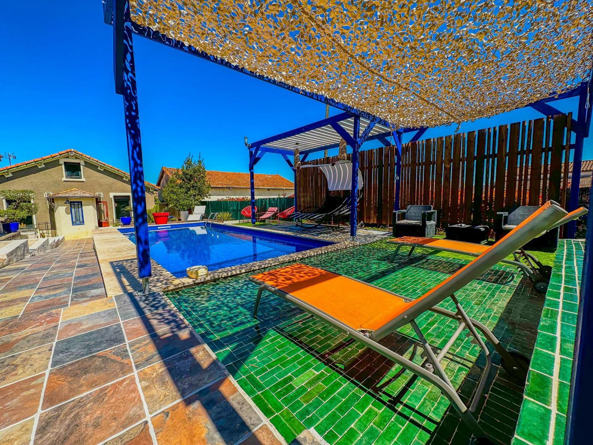 Loft Modern Avec Jardin Piscine Et Pool House Villa Lavalette Luaran gambar